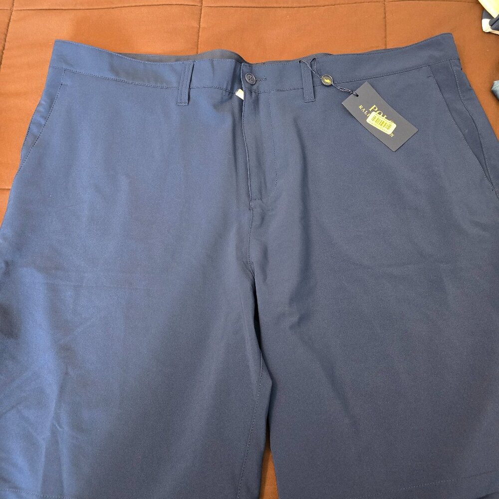 NEW NWT Mens Polo Ralph Lauren Flat Navy Blue from Dillards Shorts Big Tall 42T